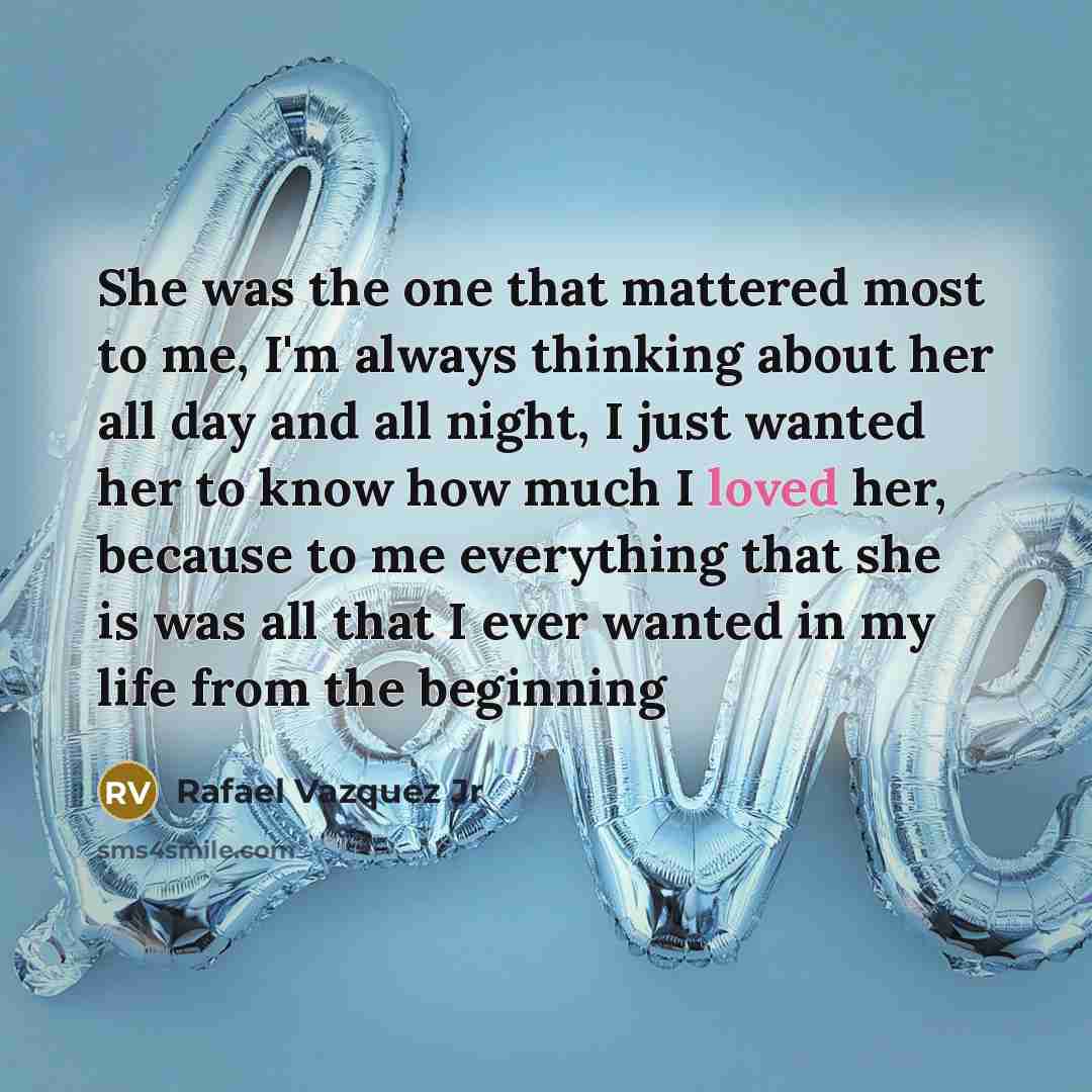“She was the one that mattered most to me, I'm…” quote by Rafael Vazquez Jr