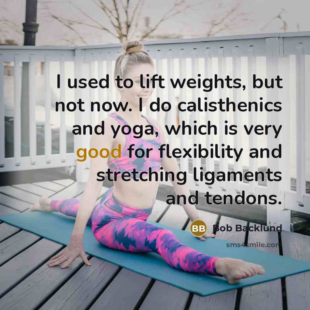 “I used to lift weights, but not now. I do…” quote by Bob Backlund