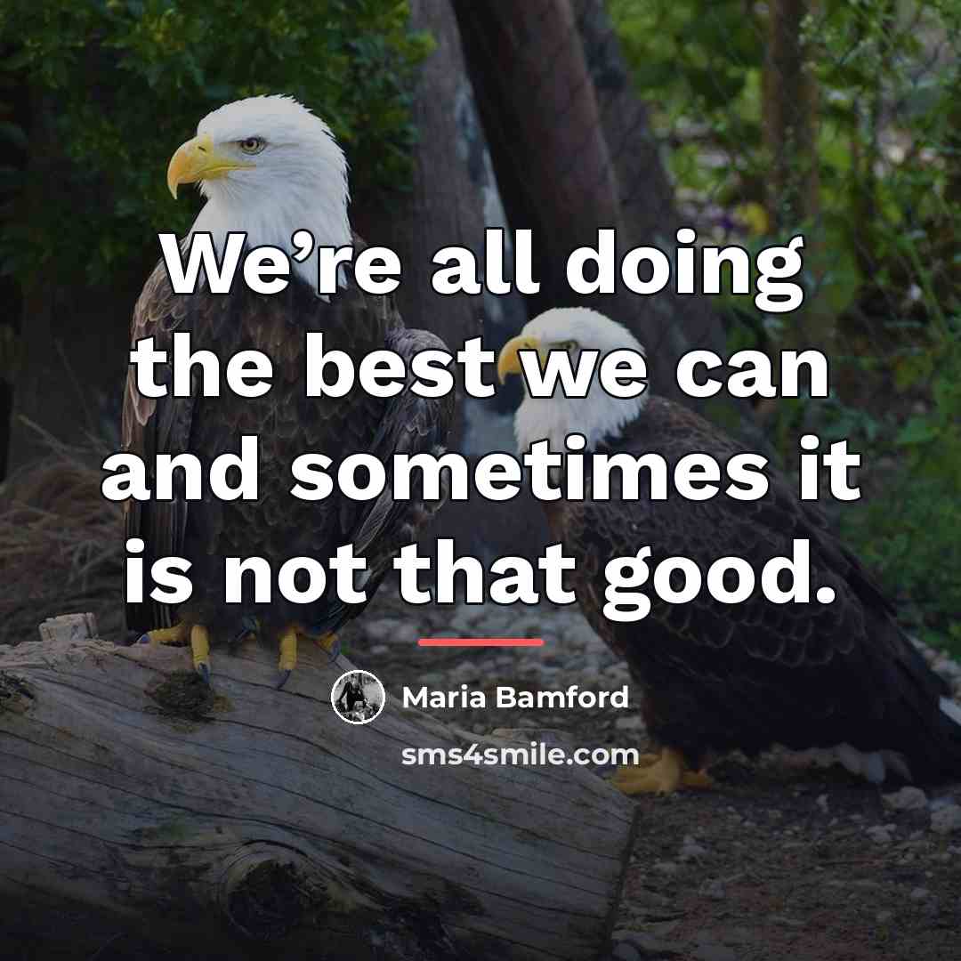 “We’re all doing the best we can and sometimes it…” quote by Maria Bamford