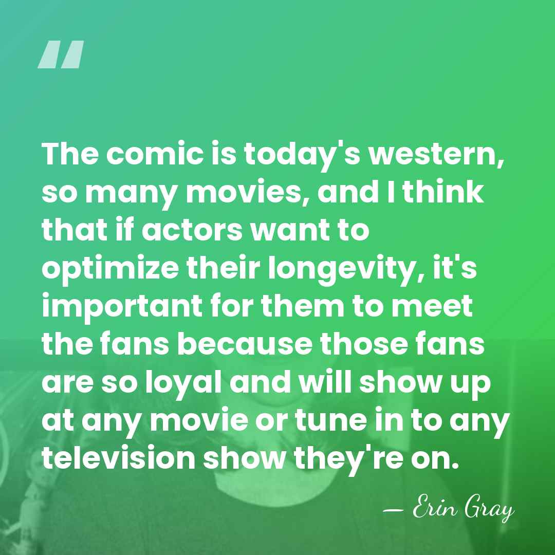 The comic is today's western, so many movies, and I think that&hellip; - Erin Gray