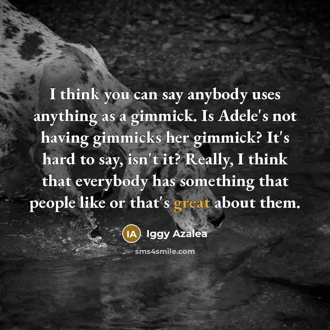 “I think you can say anybody uses anything as a…” quote by Iggy Azalea