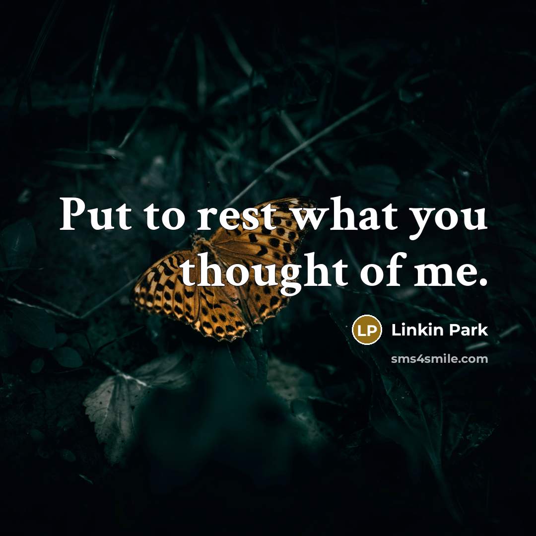 “Put to rest what you thought of me.…” quote by Linkin Park