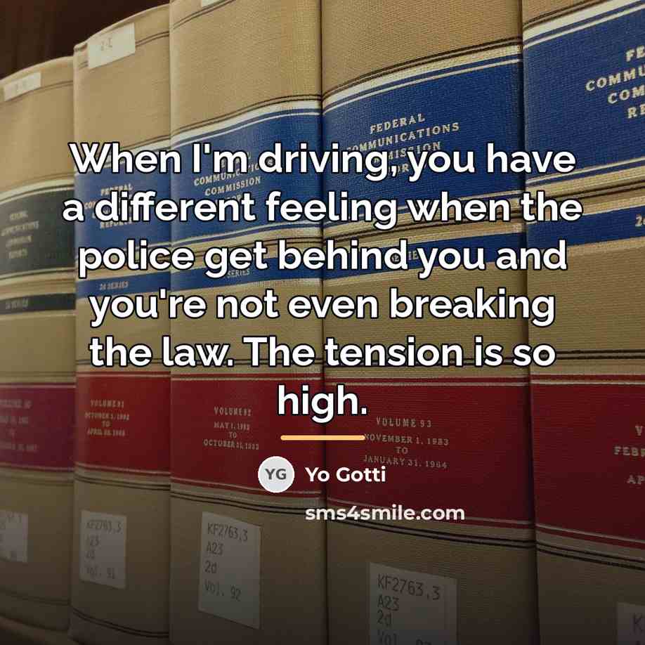 “When I'm driving, you have a different feeling when the…” quote by Yo Gotti