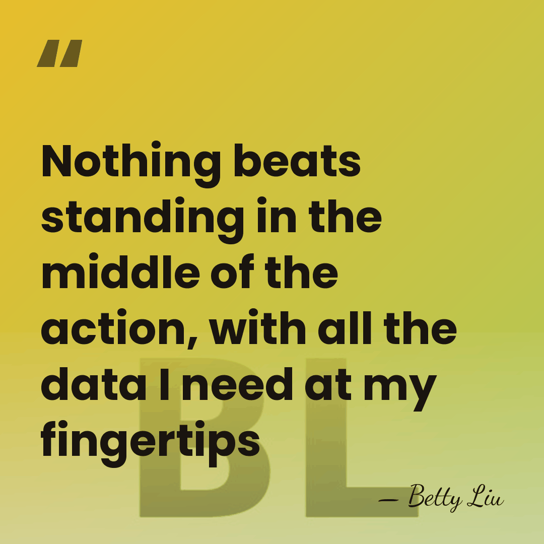 Nothing beats standing in the middle of the action, with all the&hellip; - Betty Liu