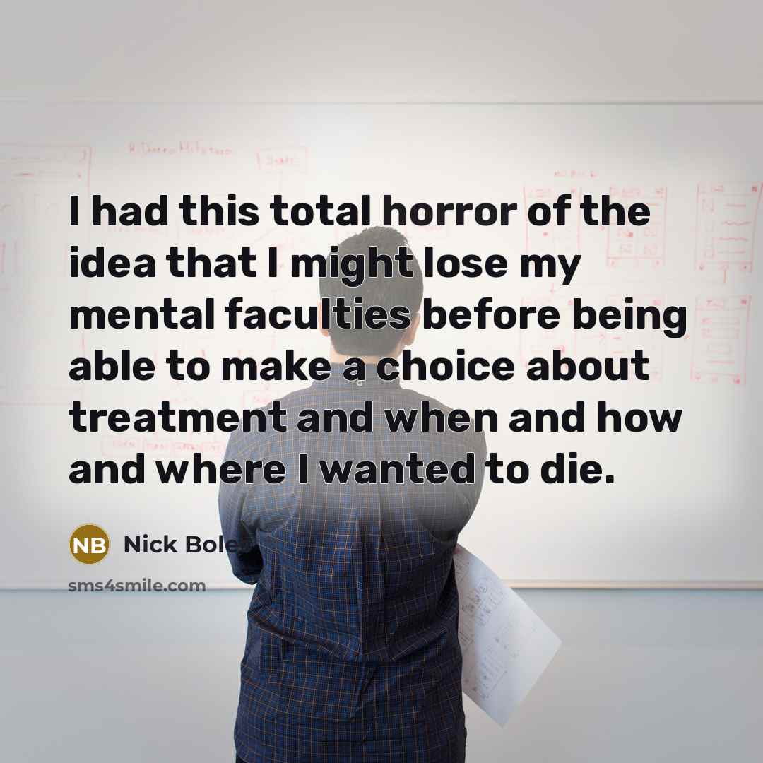 “I had this total horror of the idea that I…” quote by Nick Boles