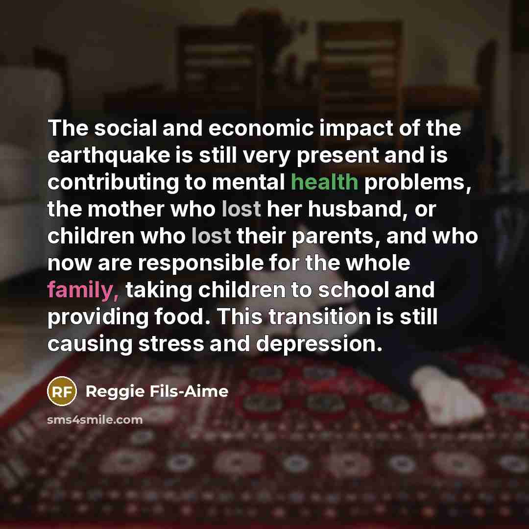 “The social and economic impact of the earthquake is still…” quote by Reggie Fils-Aime