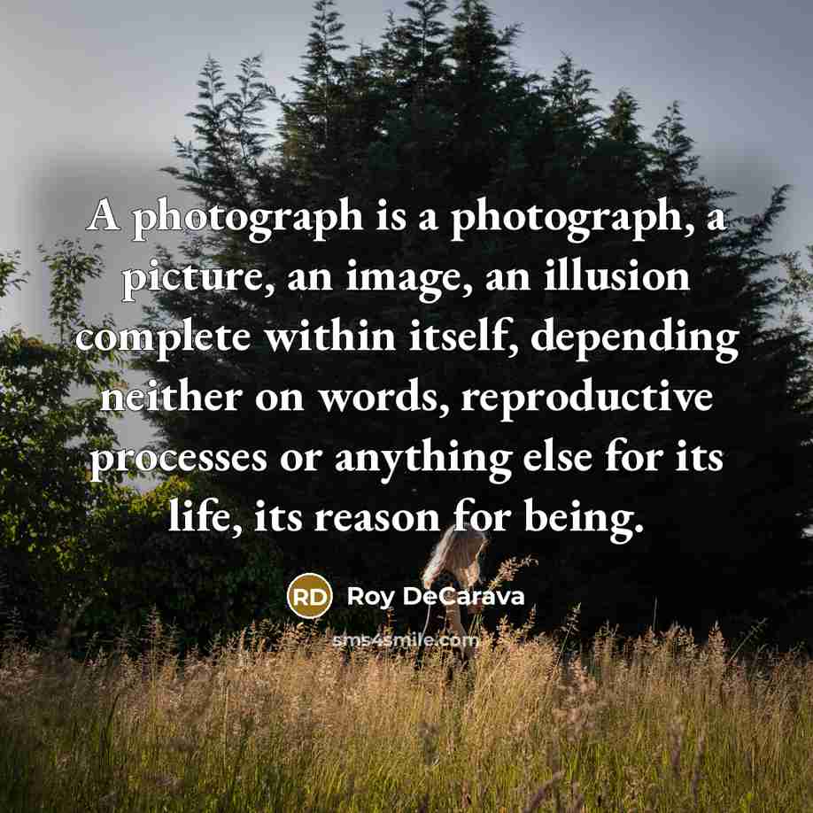 “A photograph is a photograph, a picture, an image, an…” quote by Roy DeCarava