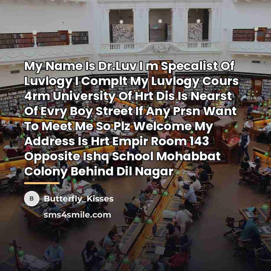 “My Name Is Dr.Luv I m Specalist Of Luvlogy I…” quote by Butterfly_Kisses