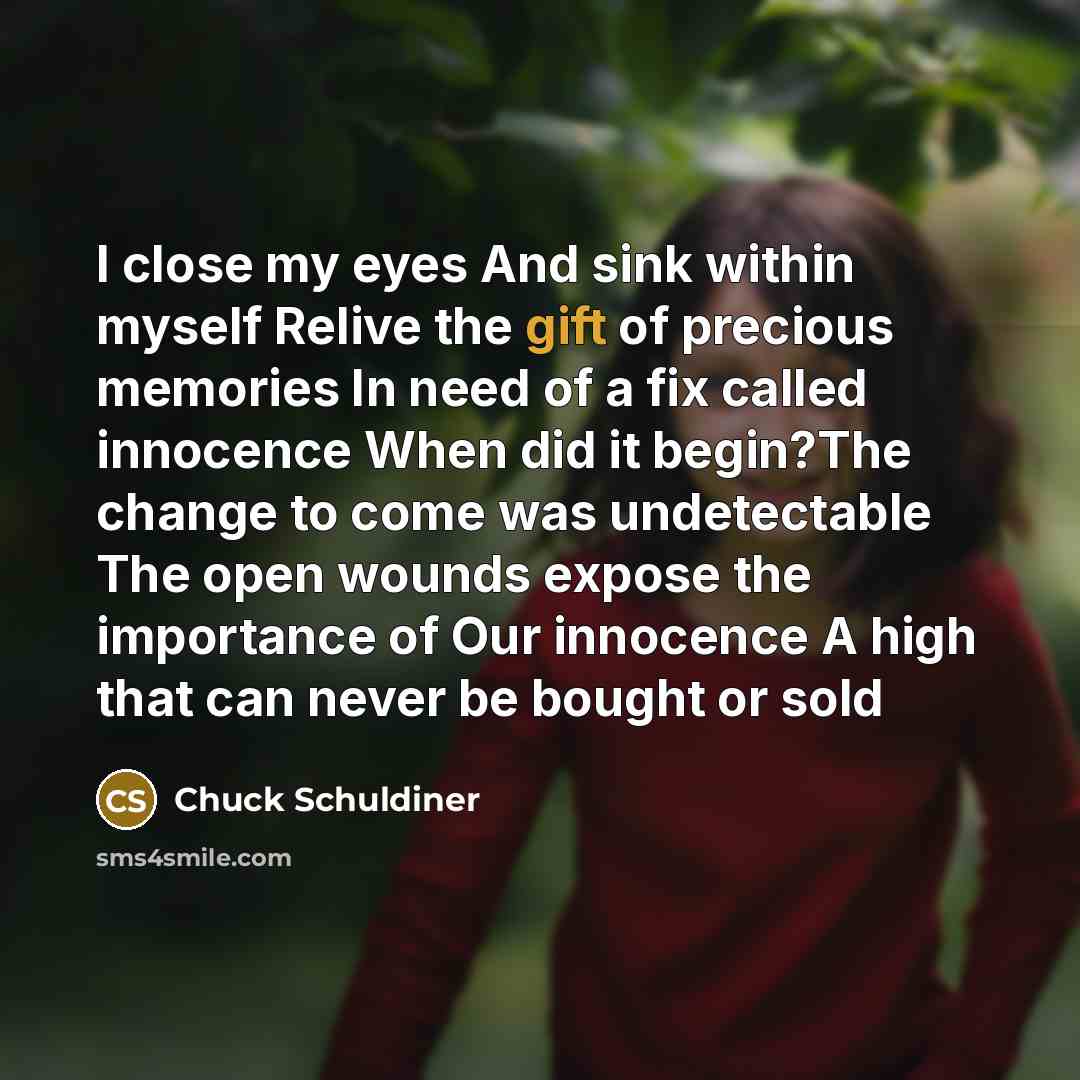 “I close my eyes And sink within myself Relive the…” quote by Chuck Schuldiner