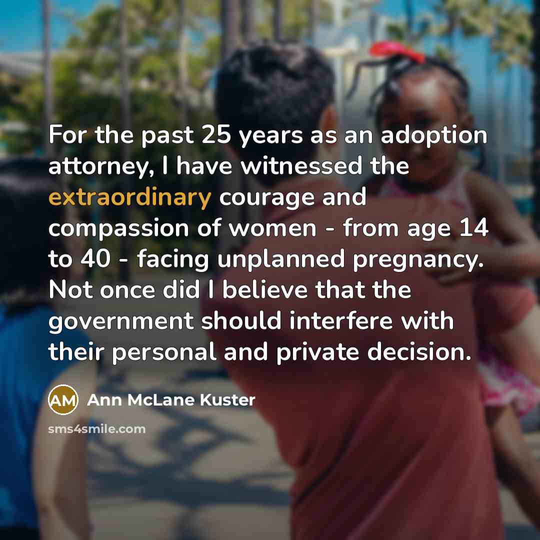 “For the past 25 years as an adoption attorney, I…” quote by Ann McLane Kuster