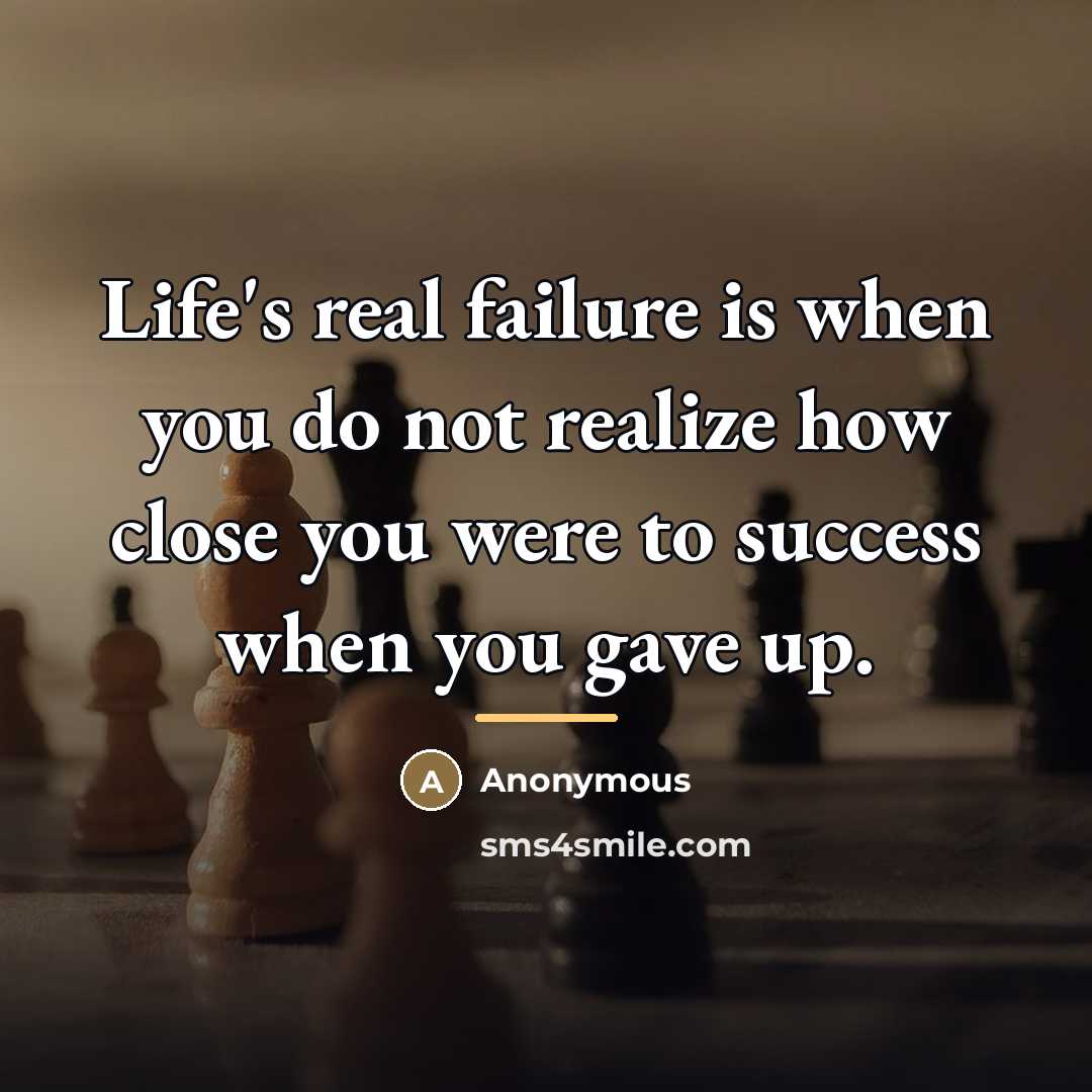 “Life's real failure is when you do not realize how…” quote by Anonymous