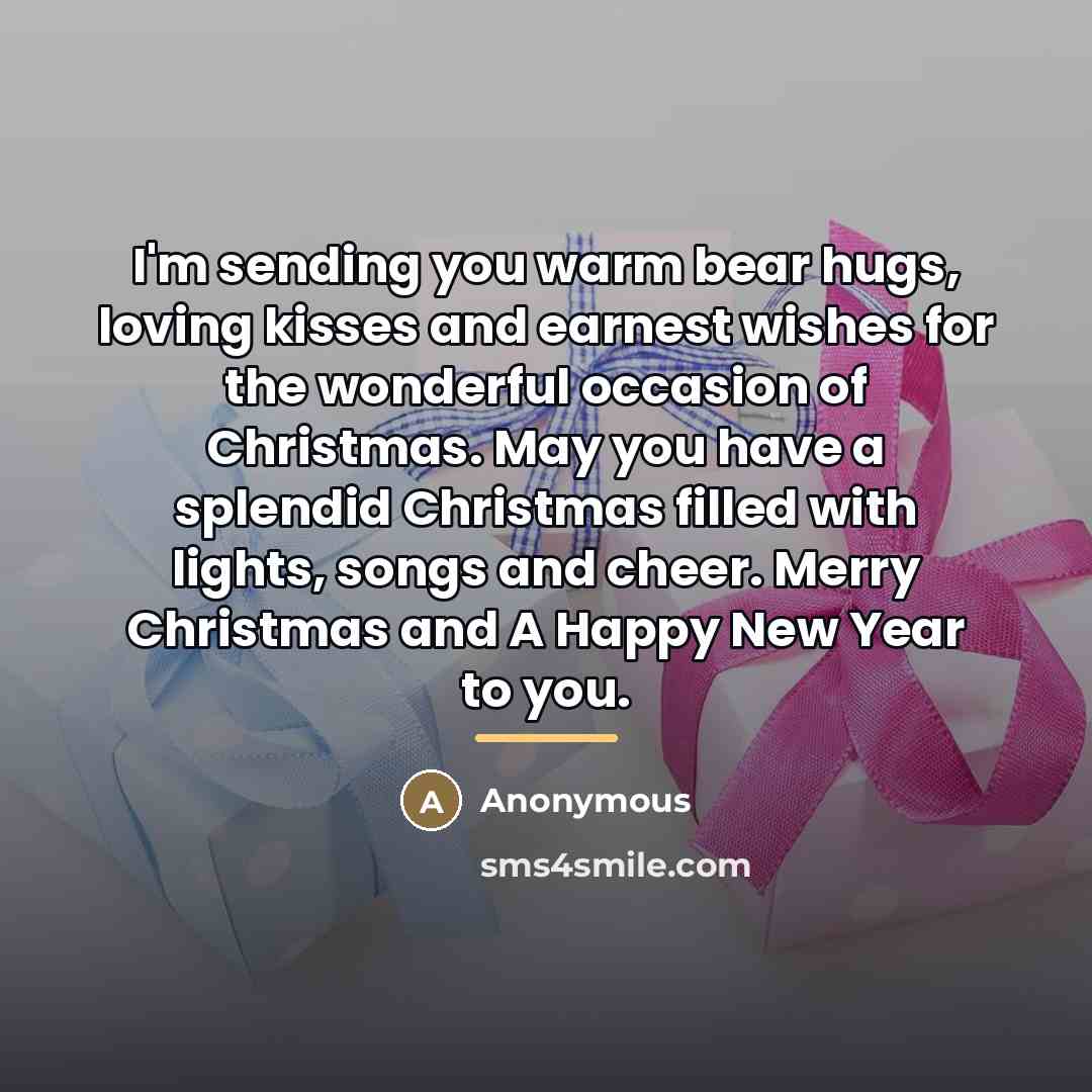 “I'm sending you warm bear hugs, loving kisses and earnest…” quote by Anonymous