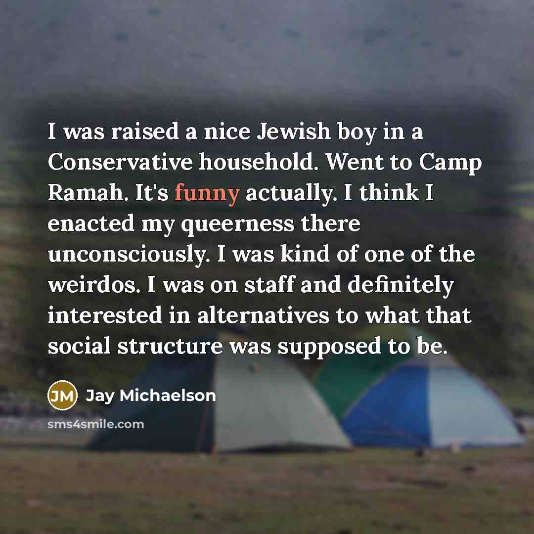“I was raised a nice Jewish boy in a Conservative…” quote by Jay Michaelson