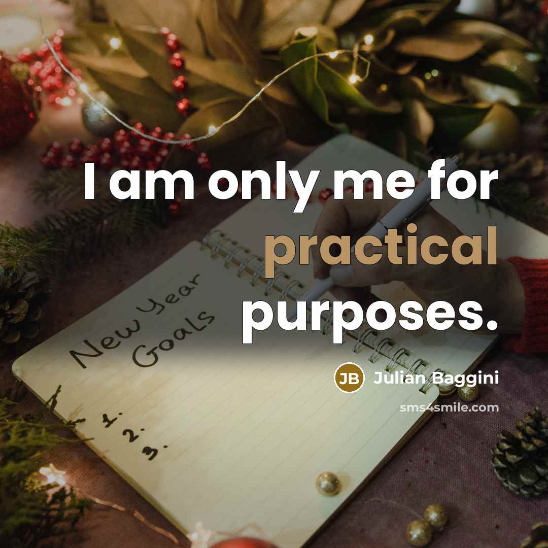 “I am only me for practical purposes.…” quote by Julian Baggini