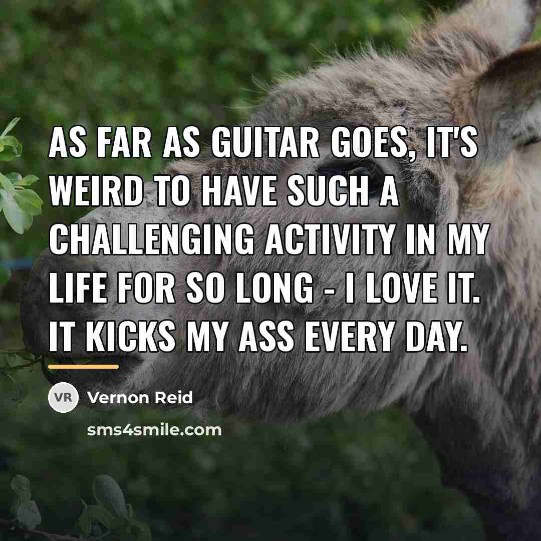 “As far as guitar goes, it's weird to have such…” quote by Vernon Reid
