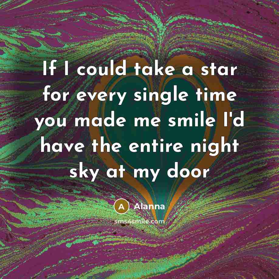 “If I could take a star for every single time…” quote by Alanna