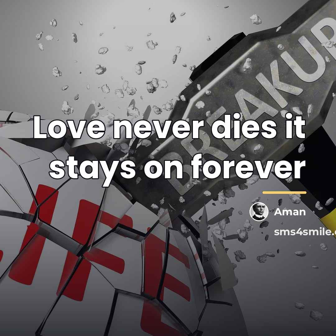 “Love never dies it stays on forever…” quote by Aman