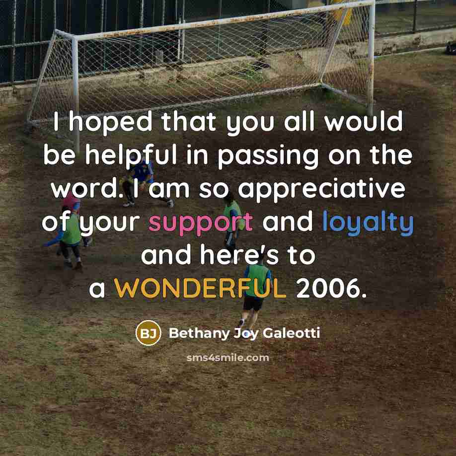“I hoped that you all would be helpful in passing…” quote by Bethany Joy Galeotti