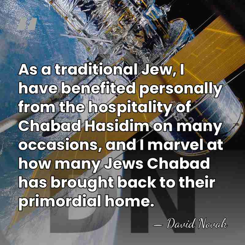 As a traditional Jew, I have benefited personally from the hospitality of&hellip; - David Novak
