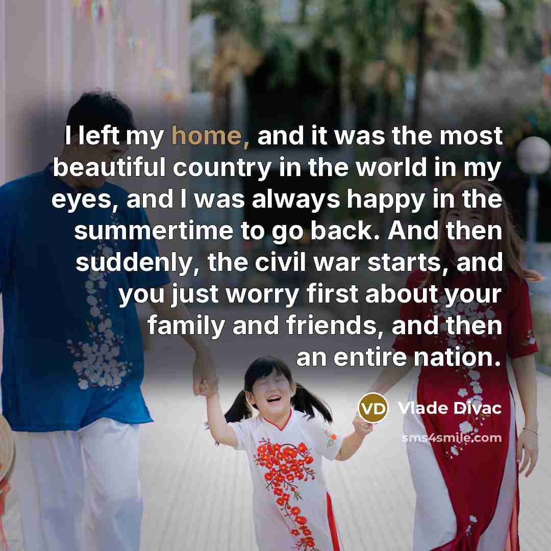 “I left my home, and it was the most beautiful…” quote by Vlade Divac