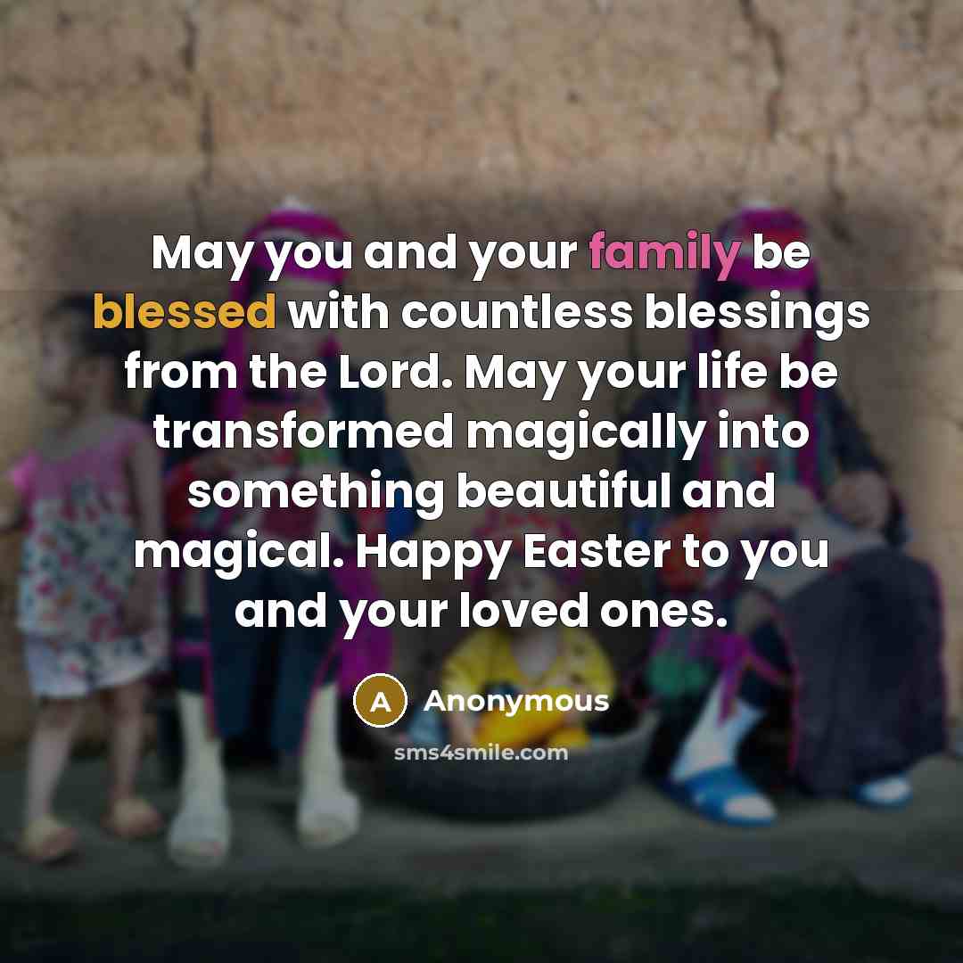 “May you and your family be blessed with countless blessings…” quote by Anonymous