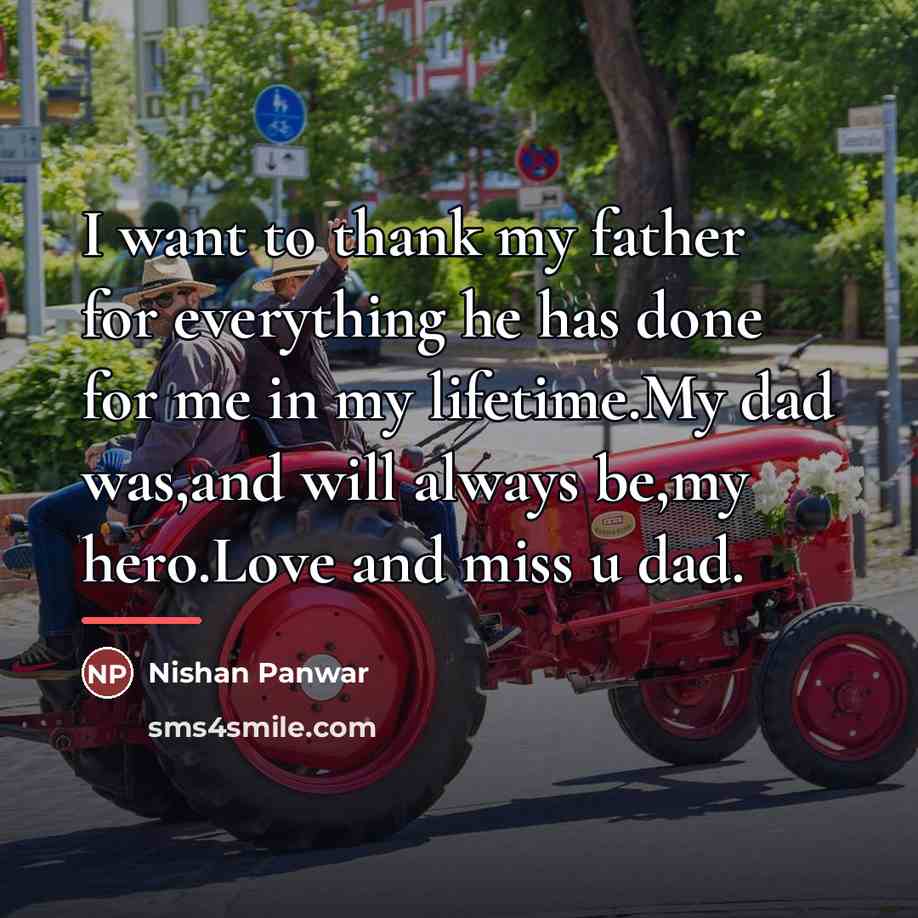 “I want to thank my father for everything he has…” quote by Nishan Panwar