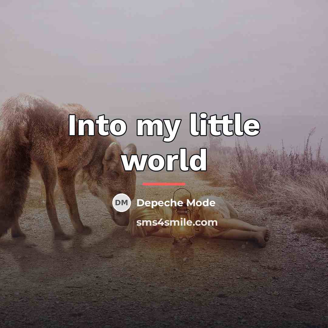 “Into my little world…” quote by Depeche Mode