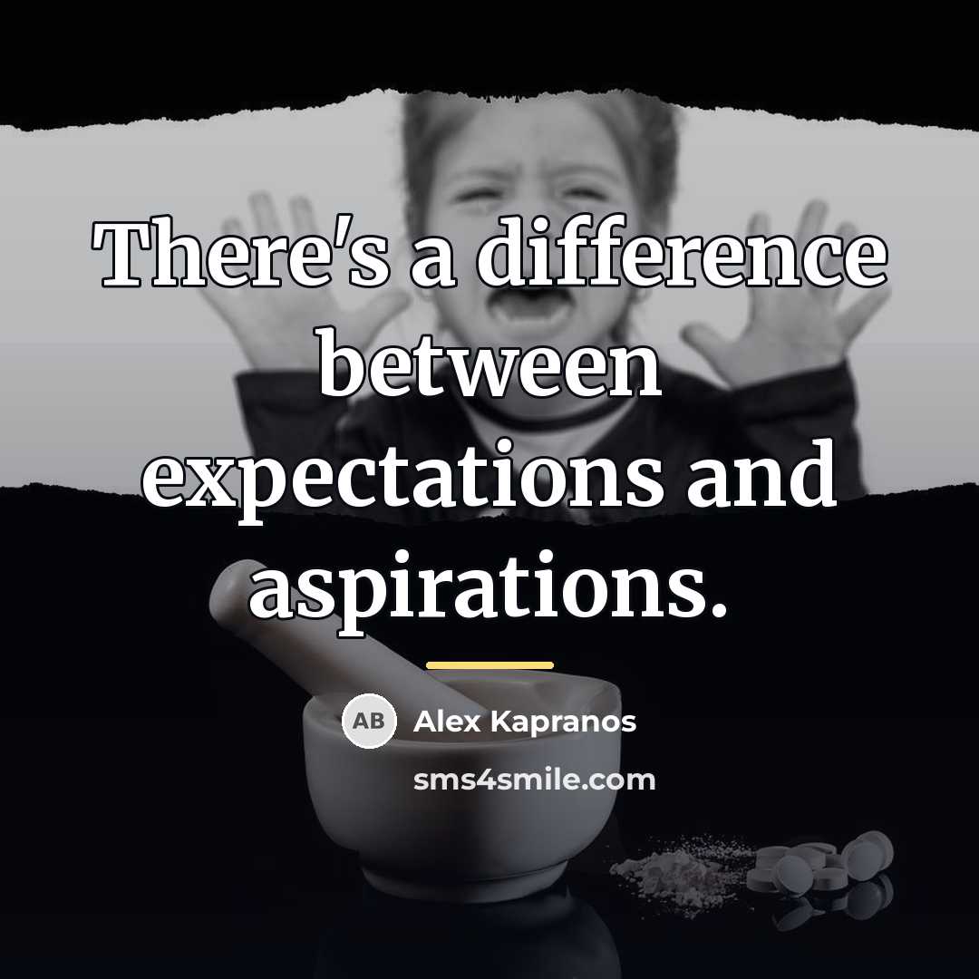 “There's a difference between expectations and aspirations.…” quote by Alex Kapranos