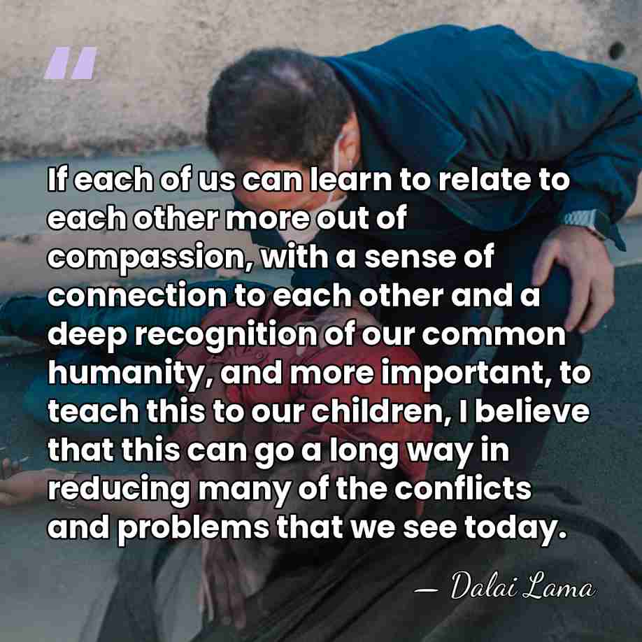 If each of us can learn to relate to each other more&hellip; - Dalai Lama