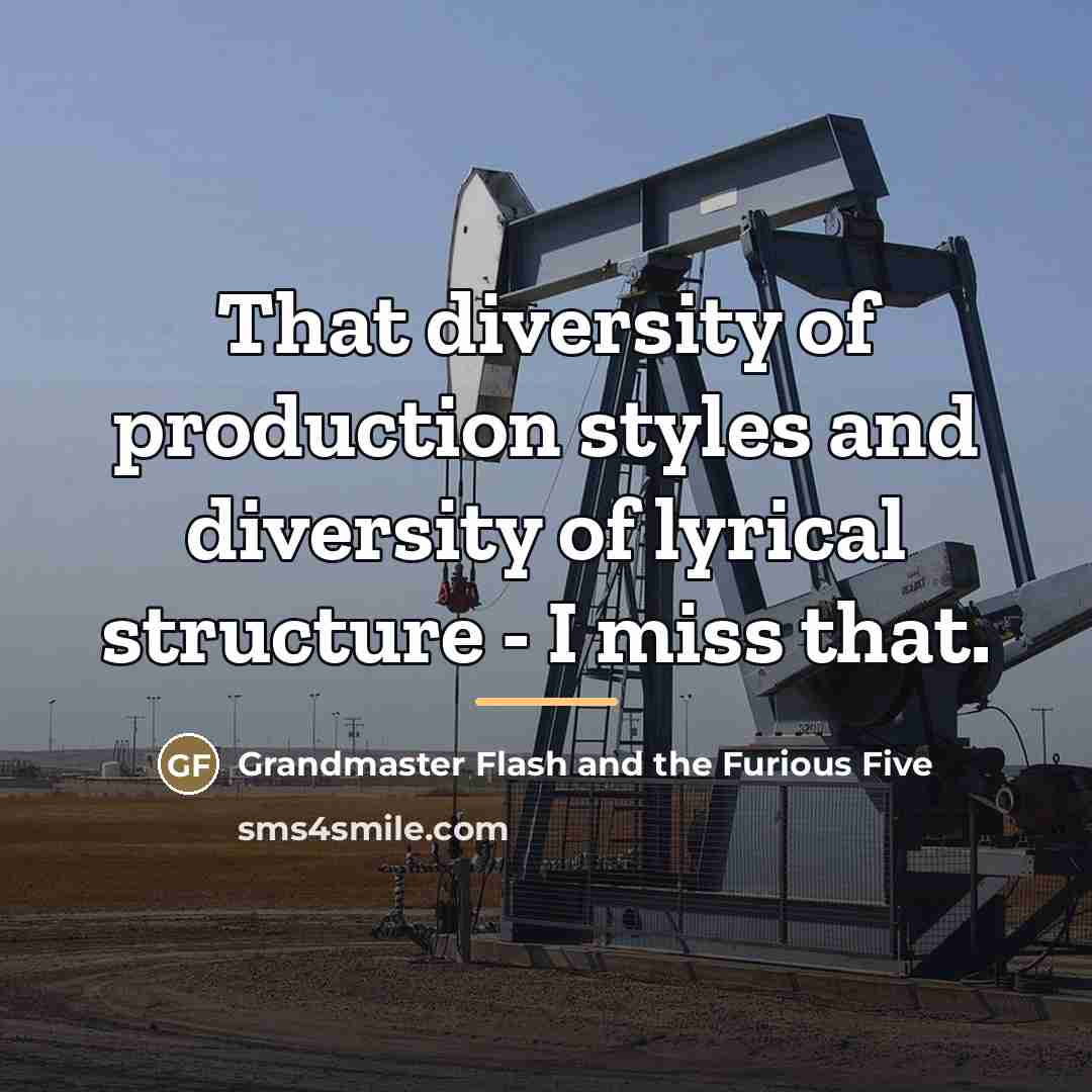 “That diversity of production styles and diversity of lyrical structure…” quote by Grandmaster Flash and the Furious Five