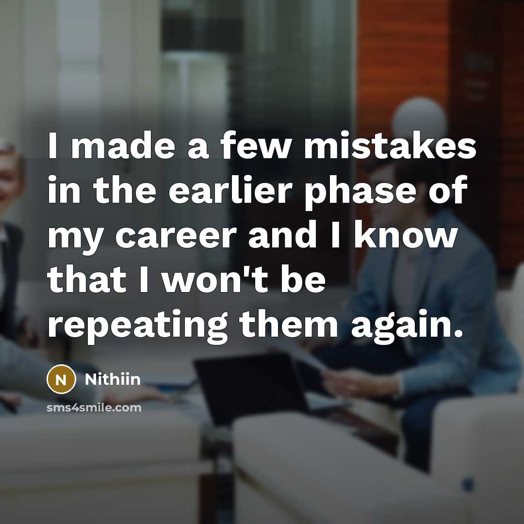 “I made a few mistakes in the earlier phase of…” quote by Nithiin