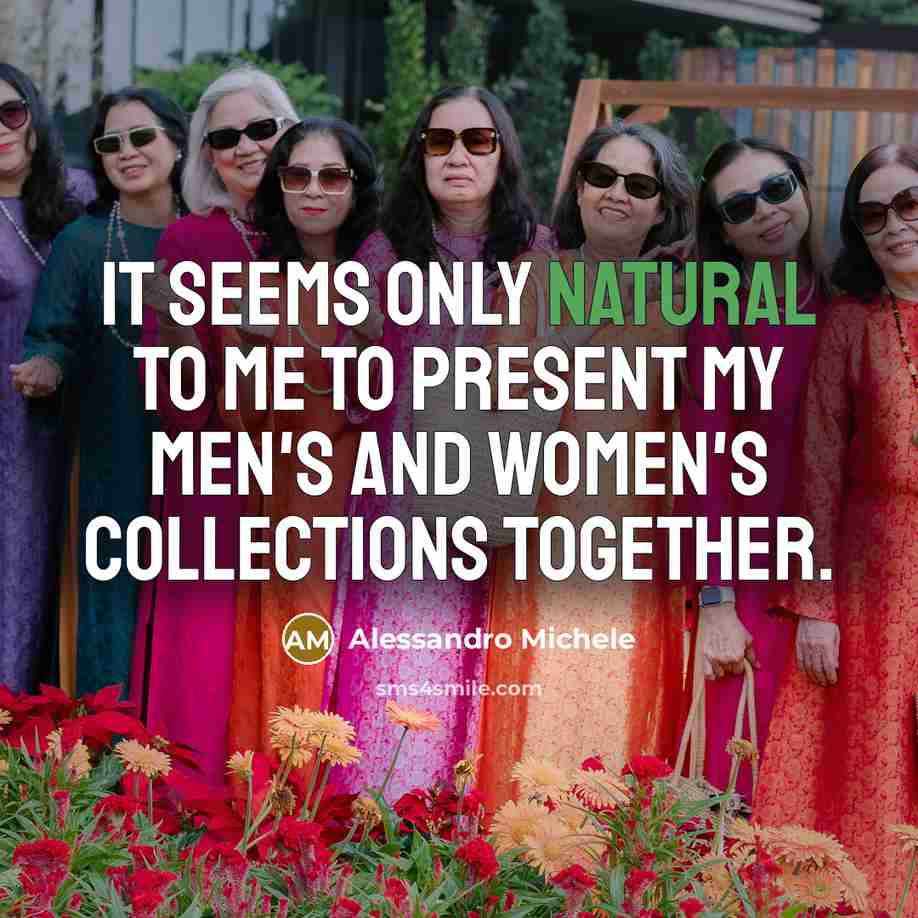 “It seems only natural to me to present my men's and women's collections together.” quote by Alessandro Michele
