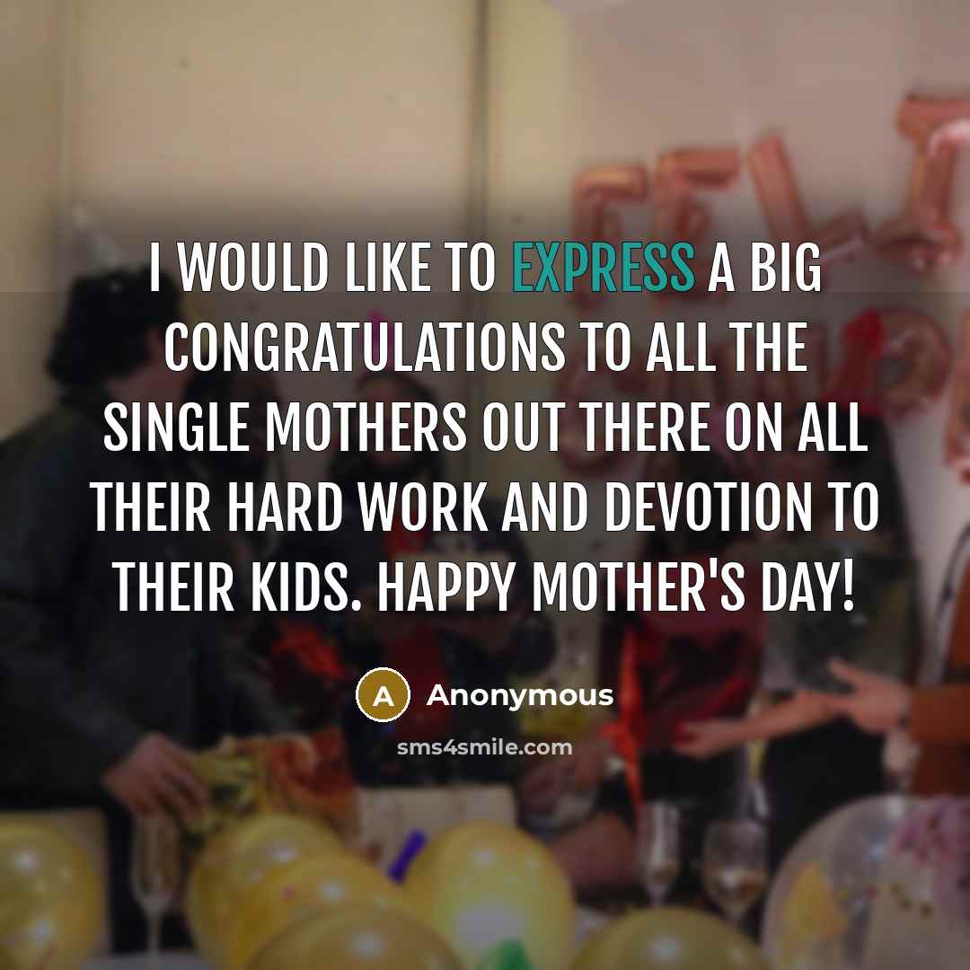 “I would like to express a big CONGRATULATIONS to all…” quote by Anonymous