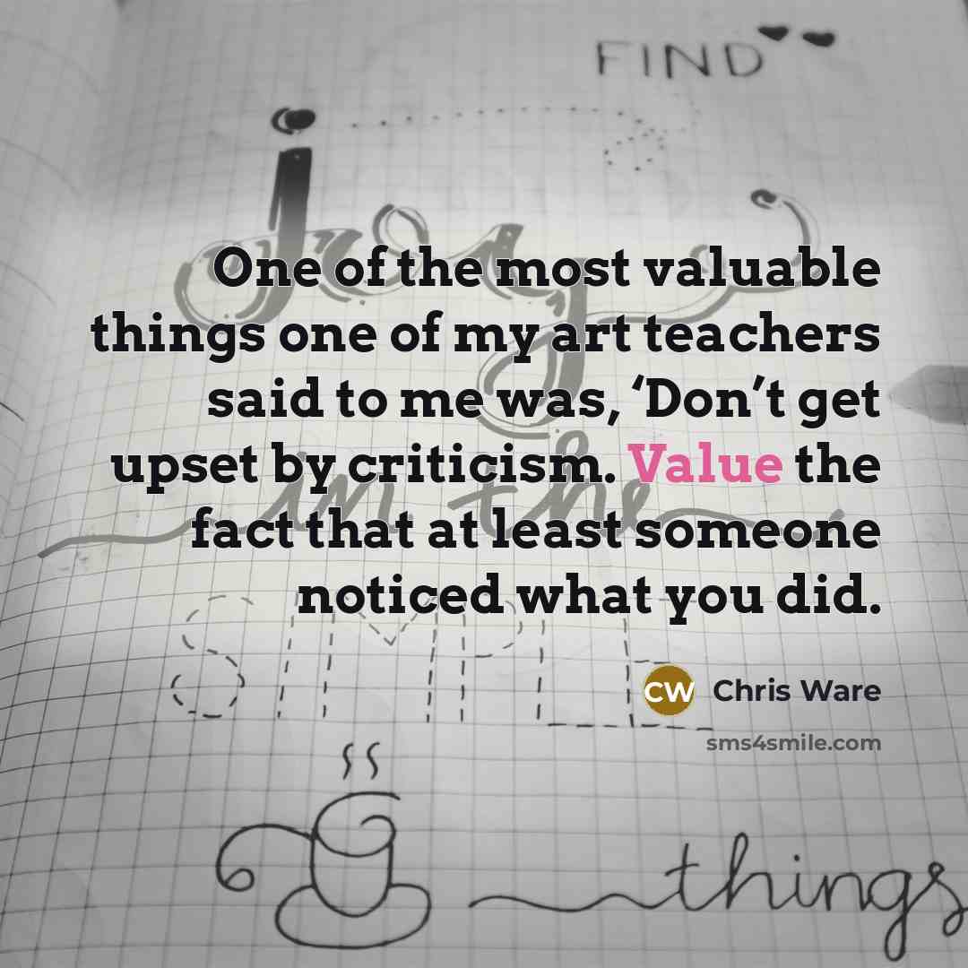 “One of the most valuable things one of my art…” quote by Chris Ware