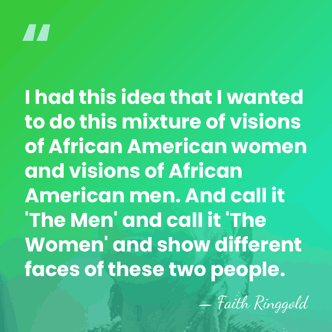 I had this idea that I wanted to do this mixture of&hellip; - Faith Ringgold