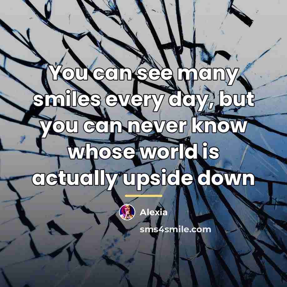 “You can see many smiles every day, but you can…” quote by Alexia