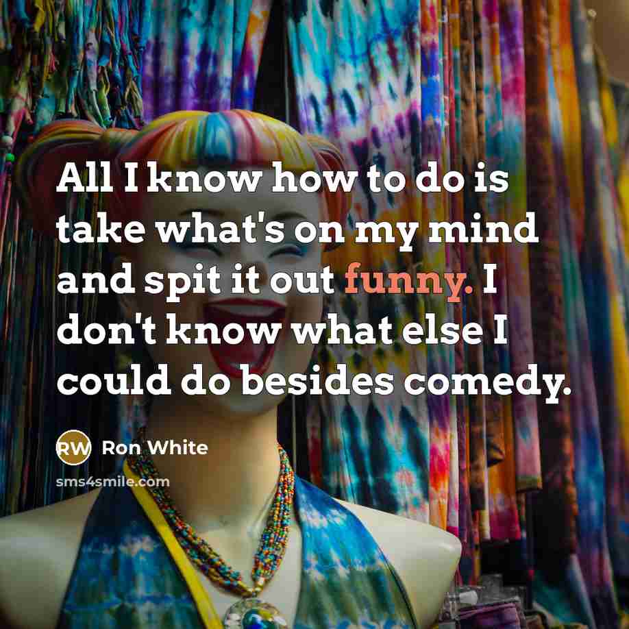 “All I know how to do is take what's on…” quote by Ron White