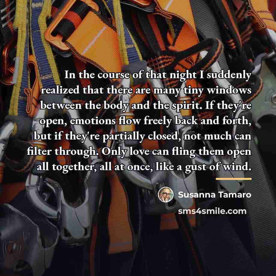 “In the course of that night I suddenly realized that…” quote by Susanna Tamaro
