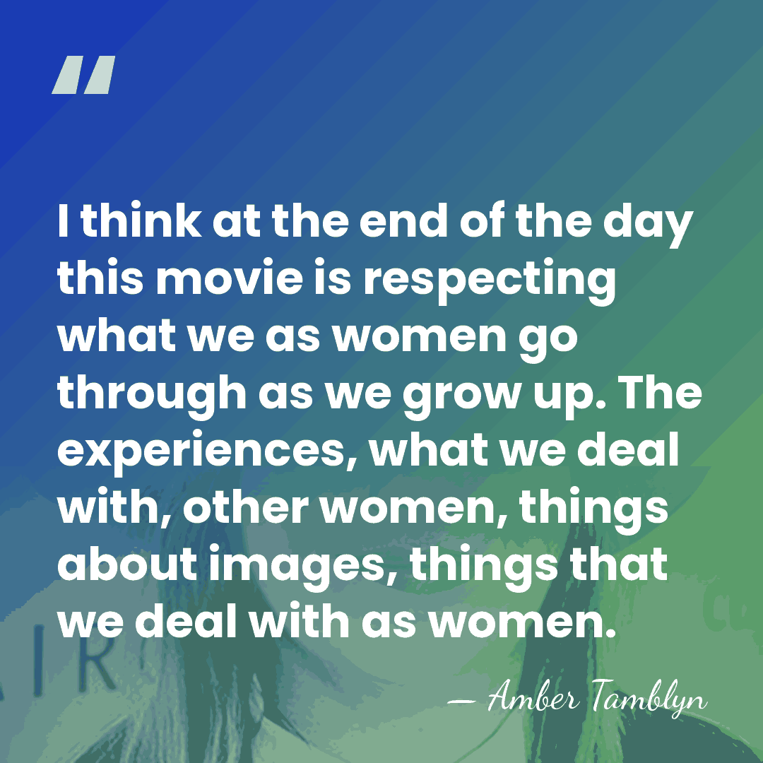 I think at the end of the day this movie is respecting&hellip; - Amber Tamblyn