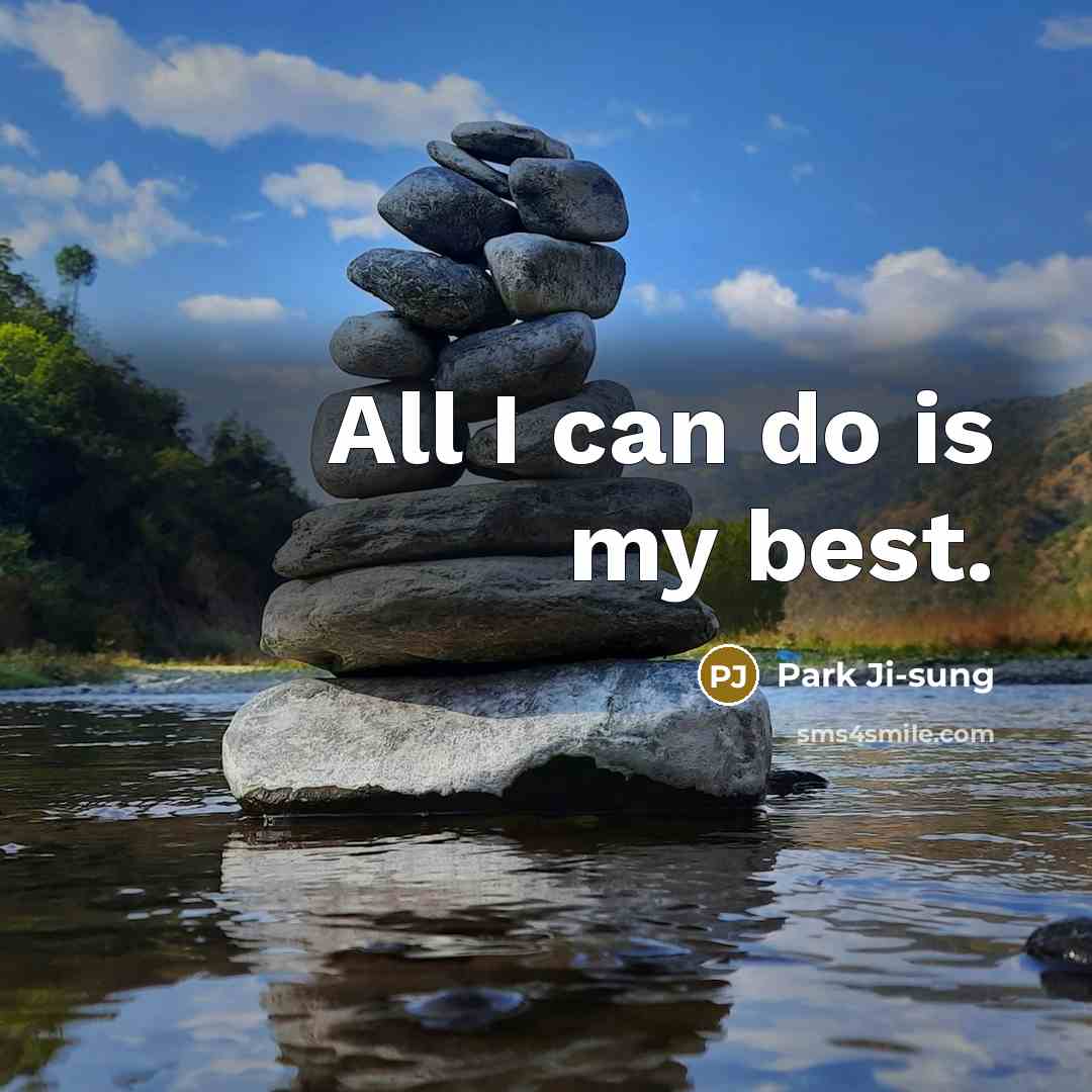 “All I can do is my best.…” quote by Park Ji-sung