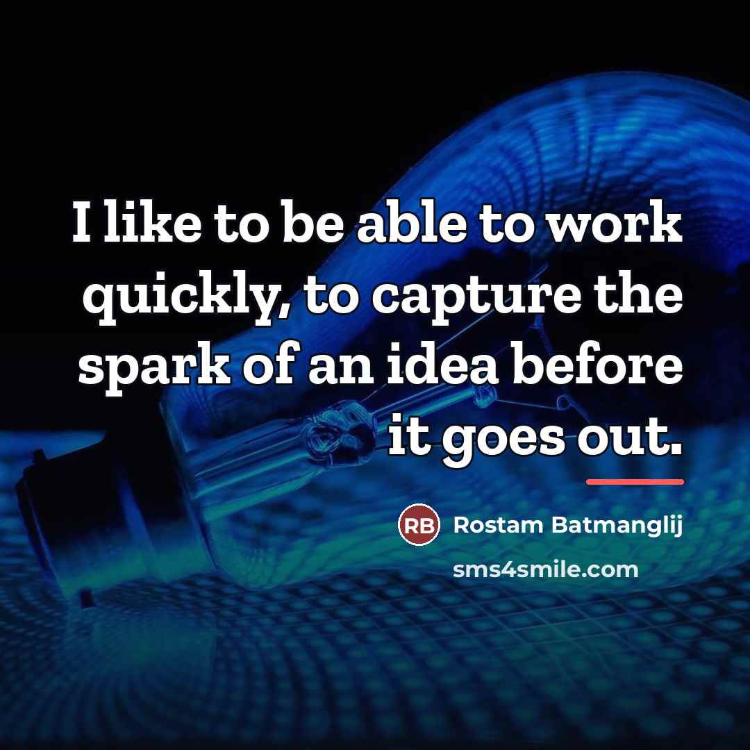 “I like to be able to work quickly, to capture…” quote by Rostam Batmanglij