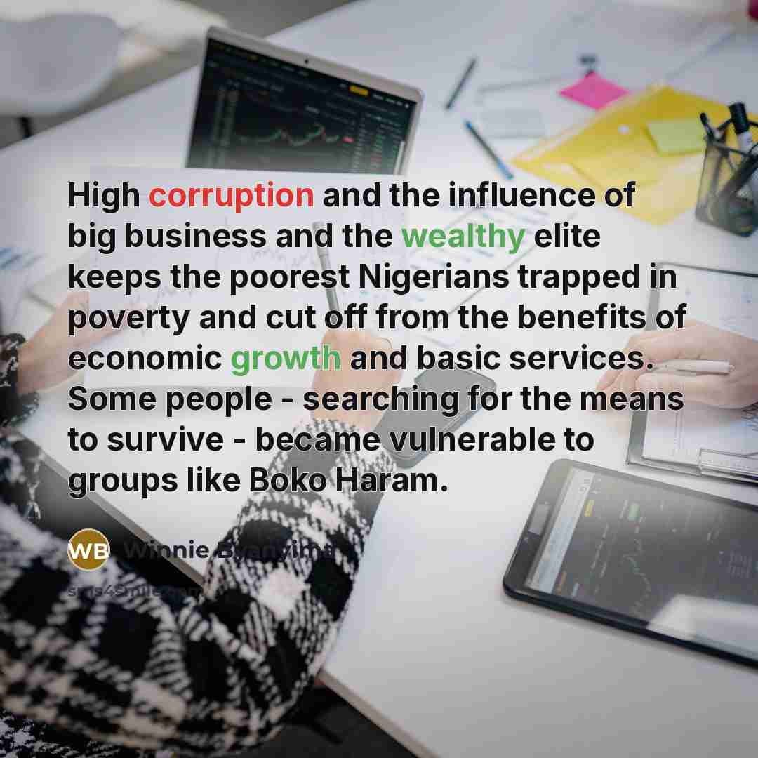 “High corruption and the influence of big business and the…” quote by Winnie Byanyima