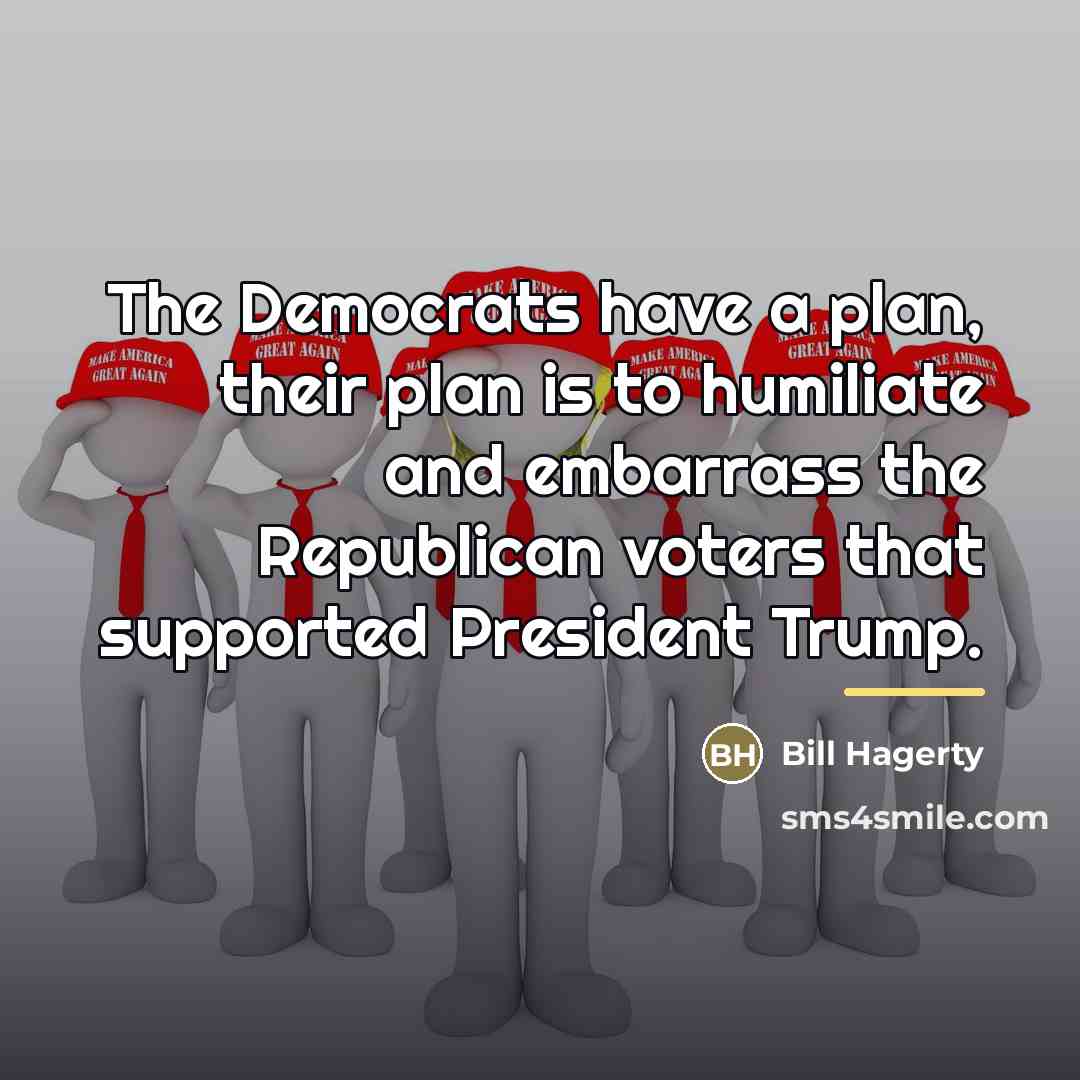 “The Democrats have a plan, their plan is to humiliate…” quote by Bill Hagerty