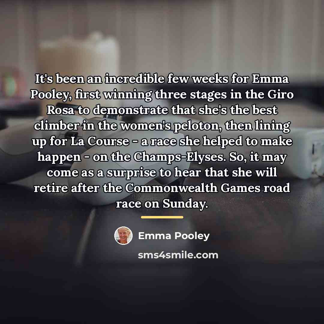 “It's been an incredible few weeks for Emma Pooley, first…” quote by Emma Pooley