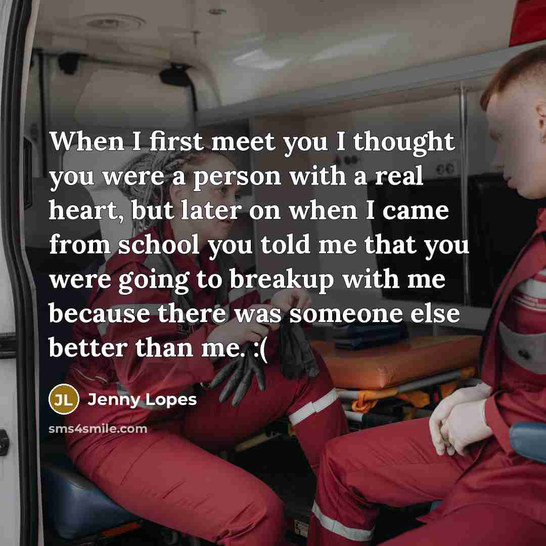 “When I first meet you I thought you were a…” quote by Jenny Lopes