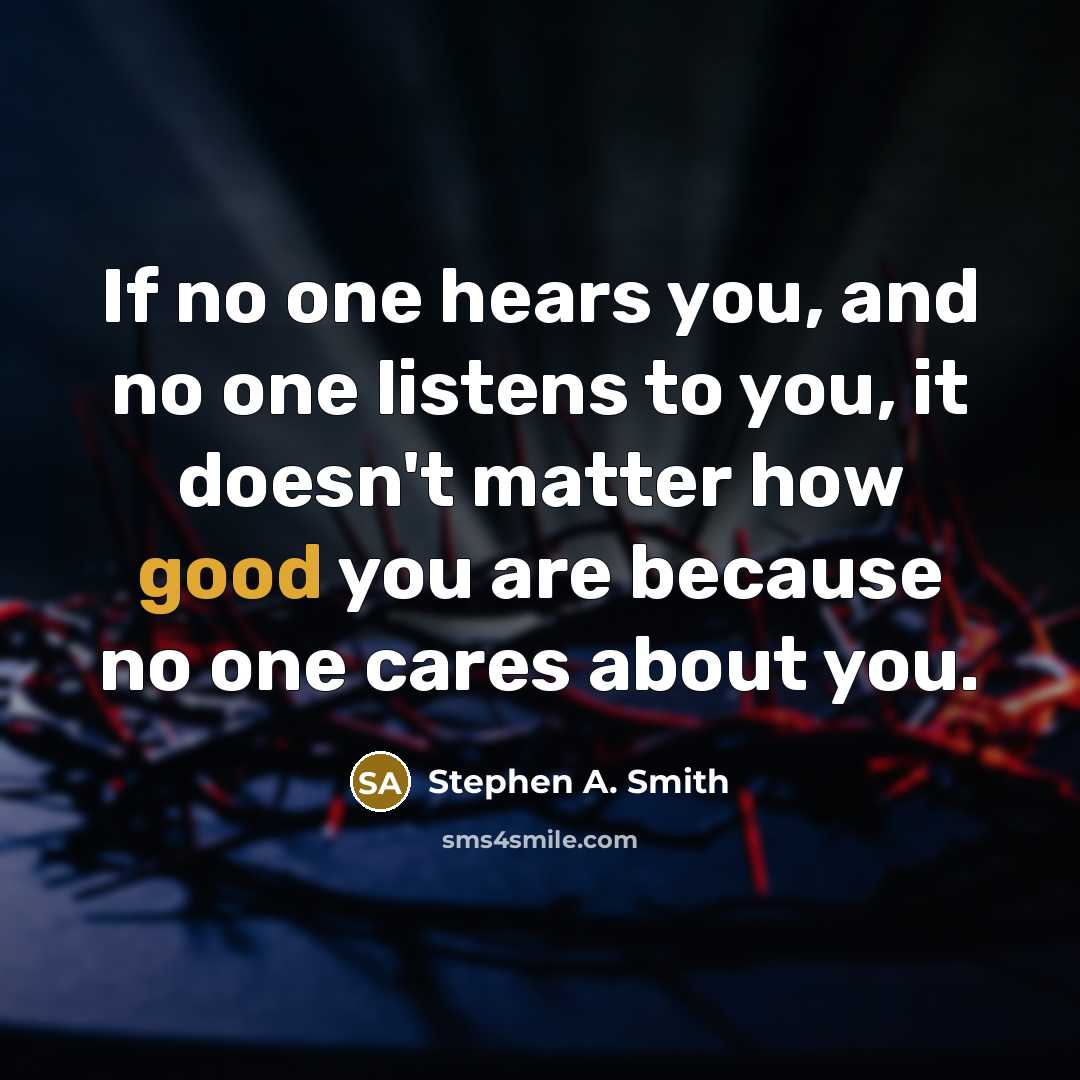“If no one hears you, and no one listens to…” quote by Stephen A. Smith