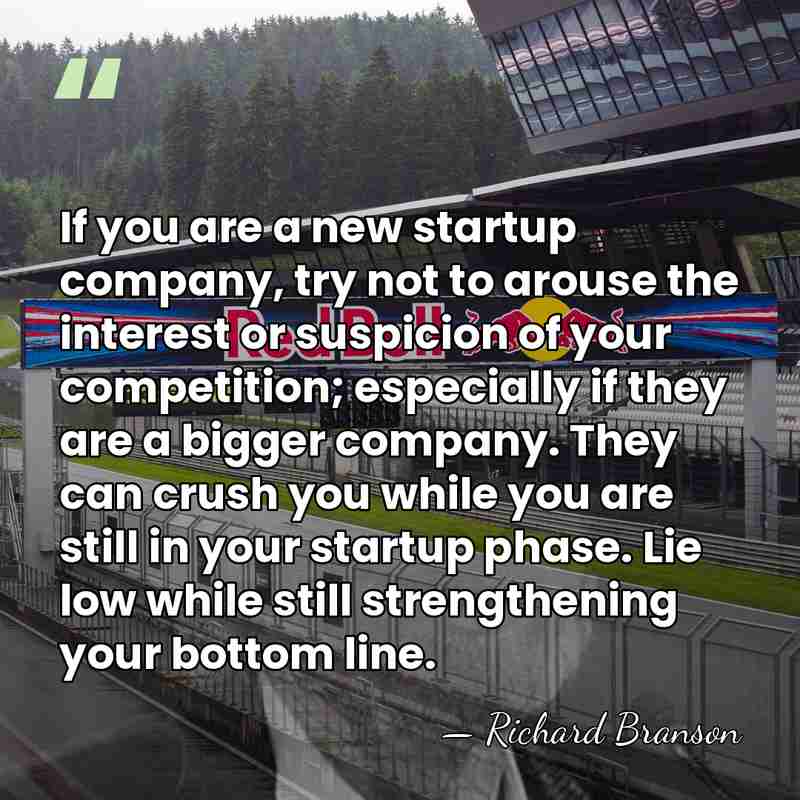 If you are a new startup company, try not to arouse the&hellip; - Richard Branson