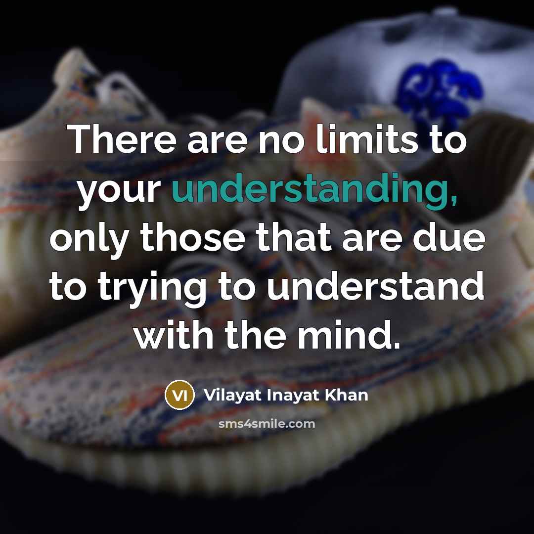 “There are no limits to your understanding, only those that…” quote by Vilayat Inayat Khan