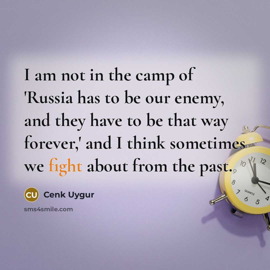 “I am not in the camp of 'Russia has to…” quote by Cenk Uygur