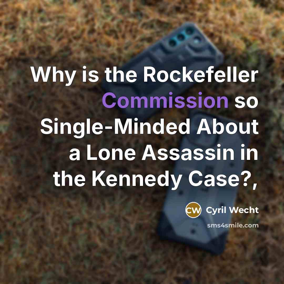 “Why is the Rockefeller Commission so Single-Minded About a Lone Assassin in the Kennedy Case?,” quote by Cyril Wecht
